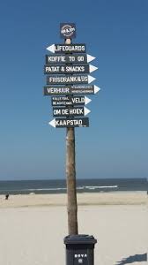 Wegweiser Strand Petten